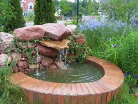 Woda w ogrodzie - Ogród Projekt Aldona Szkudlarek-Lipowy Swarzędz