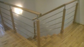 Dębowa Balustrada - Stolarnia Paweł Dąbrowski Poręba