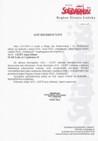 Referencja od firmy NSZZ Solidarność