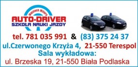 Kurs nauki jazdy - AUTO-DRIVER SZKOŁA NAUKI JAZDY W BIAŁEJ PODLASKIEJ Biała Podlaska