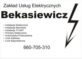 INSTALACJE USŁUGI POMIARY ELEKTRYCZNE GRÓJEC OKOLICA 660-705-310 - Zakład Usług Elektrycznych Bekasiewicz Skaryszew