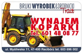 brukarstwo usługi koparko ładowarką Bruki TRACT J.Wyrobek Racibórz - Brukarstwo TRACT -J.Wyrobek