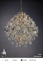 K2050b Żyrandol Kryształowy - Bellezza Lampy i Żyrandole Amerykańskie Gdańsk