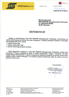 Referencja od firmy ESAB Sp. z o .o.