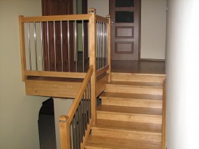 Schody drewniane na beton Małopolska - Stolarstwo Usługi Remontowo-budowlane Sopotnia Wielka