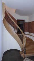 Schody drewniane kręte Małopolska - Stolarstwo Usługi Remontowo-budowlane Sopotnia Wielka