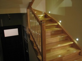 Schody drewniane okładane Małopolska - Stolarstwo Usługi Remontowo-budowlane Sopotnia Wielka