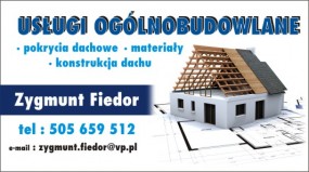 Pokrycia dachowe - Usługi ogólnobudowlane ZYGMUNT FIEDOR Szczyrk