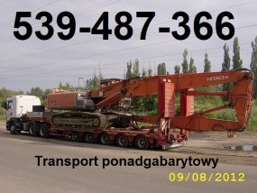 transport maszyn budowlanyh - Eurotrans Warszawa