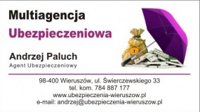 Ubezpieczenia komunikacyjne, majątkowe, rolne, na życie - Ubezpieczenia i Finanse Andrzej Paluch Wieruszów