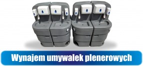 Umywalki plenerowe - wynajem - TOALETY.PL - wynajem toalet Kraków