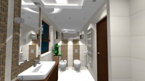 projekt wnętrza - łazienka - Zespół Projektowy Miraż Zamość