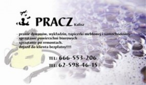 usługi prrania i czyszczenia dywanów,wykładzin,tapicerki meblowej - Pracz-Kalisz Kalisz