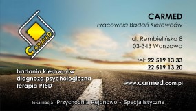 Badanie psychotechniczne instruktora, egzaminatora - CARMED Kamila Kazimierczuk Warszawa