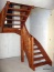 schody drewniane samonośne,policzkowe,gięte,na beton - Regulice Drew Met