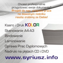 Usługi KSERO i Druk Cyfrowy - SYRIUSZ Grzegorz Hejmej Kraków