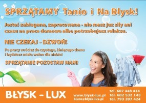 sprzątanie biur -  Błysk-Lux  s.c. Wrocław