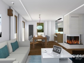 Wnętrza salon - Kvadrat Design Dobczyce