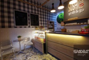 Projekt Sushi Bar - Kvadrat Design Dobczyce