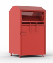 Kontener stalowy do zbiórki odzieży - CO-ECO Producent kontenerów stalowych Kraków