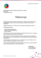 Referencja od firmy Międzyzakładowy Związek Zawodowy Pracowników Ruchu Ciągłego
