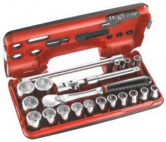 Zestaw nasadowy 1/2  6-kątny metryczny - ELEKTRO-KOMPLEX Narzędzia Sp.j. Gdańsk