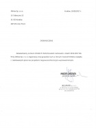 Referencja od firmy ALLMAX Sp. z o. o.