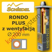 komin Schiedel Rondo Plus fi 200  + wentylacja - 6 m - dostawa gratis - ALFALOGIS Marek Szczepański Kłodawa