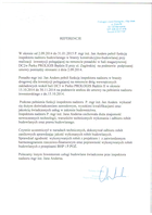 Referencja od firmy Prologis Poland Management Sp. z.o.o.