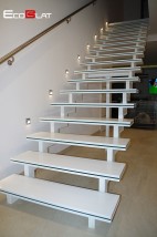 Schody solid surface, stopnie kompozytowe, podstopnice - EcoBlat Producent Blatów Kompozytowych Maków Podhalański