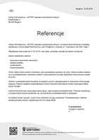 Referencja od firmy Usługi Informatyczne - eINTRO naprawa odzyskiwanie danych