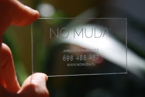 przeźroczyste wizytówki - Firma REDKOT STUDIO Sp. z o.o. Zielona Góra