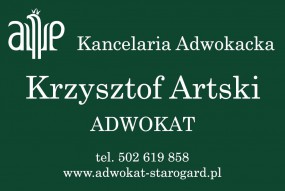 502619858 - Kancelari Adwokacka Adwokat Krzysztof Artski Starogard Gdański