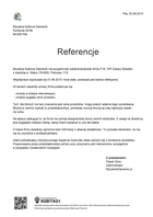 Referencja od firmy Biżuteria Srebrna Diamento