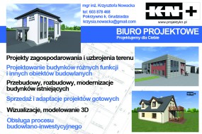PROJEKT ROZBUDOWY, MODERNIZACJI, PRZEBUDOWY, KOLORYSTYKI - Biuro projektowe KN+ Krzysztofa Nowacka Grudziądz
