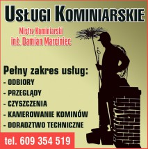 odbiory przewodów kominowych (do użytkowania, gazownictwa) - Usługi Kominiarskie Damian Marciniec Dębica