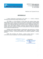 Referencja od firmy Hibernatus Sp. z o.o.