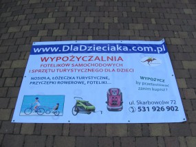 baner reklamowy z wykończeniem - vi media Wrocław