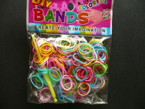 Rainbow Loom - bransoletka z recepturek - Firma Handlowa  Klips  - ozdoby do włosów, biżuteria sztuczna Gdynia