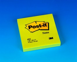 Notes samoprzylepny Post-it żółty 76x76 - F.P.H.U.  MEWA  Bochnia