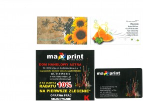 Produkcja wizytówek i ulotek - MAXPRINT Studio Reklamy Wrocław