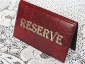 Tabliczka RESERVE na stolik w restauracji Katowice - Alfaplast