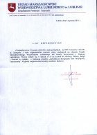 Referencja od firmy Urząd Marszałkowski Województwa Lubelskiego