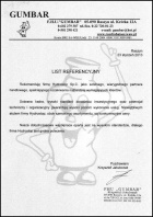 Referencja od firmy Gumbar
