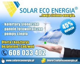 Kolektory słoneczne - Solar Eco Energia Centrum Odnawialnych Źródeł Energii i Techniki Grzewczej Jarosław Mielniczyn Gryfów Śląski