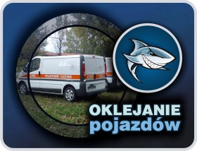 Grafika na pojazdach  / Znakowanie pojazdów firmowych - Rekiny Reklamy Wrocław