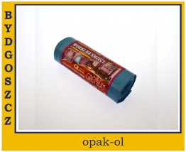 WORKI NA ŚMIECI GREMIUM Z TAŚMĄ 35 L 20 szt. NIEBIESKIE - OPAK-OL Bydgoszcz