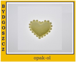 APLIKACJA SERDUSZKO KREMOWE MAŁE 1,5 x 1,5 cm 10 szt - OPAK-OL Bydgoszcz