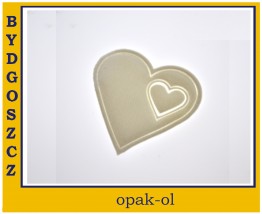 APLIKACJA SERDUSZKO Z DZIURKĄ 4 x 4 cm 10 szt - OPAK-OL Bydgoszcz