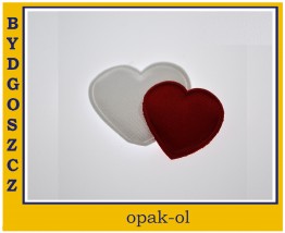 APLIKACJA SERDUSZKO ŁĄCZONE 3 x 3,5 cm 10 szt - OPAK-OL Bydgoszcz